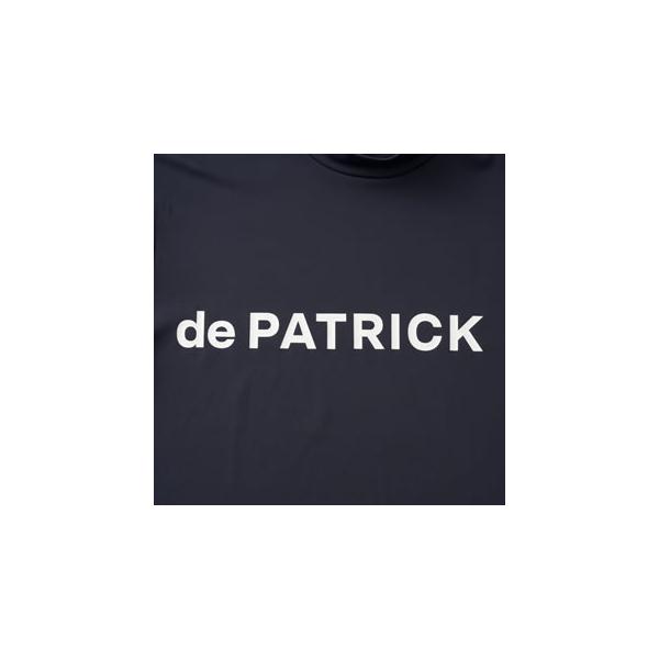 PATRICK GOLF パトリック ゴルフ メンズ ベアスムースロゴプリントモックネック NVY ネイビー 半袖シャツ 接触冷感 UVカット 返品交換送料無料