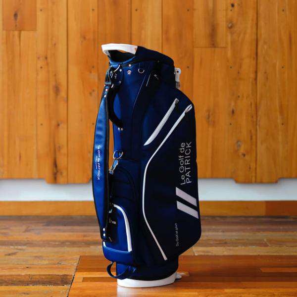 数量限定 PATRICK GOLF パトリック ゴルフ CADDIE BAG PL キャディバッグ・プレジール NVY ネイビー メンズ レディース 正規取扱店 3kg 9