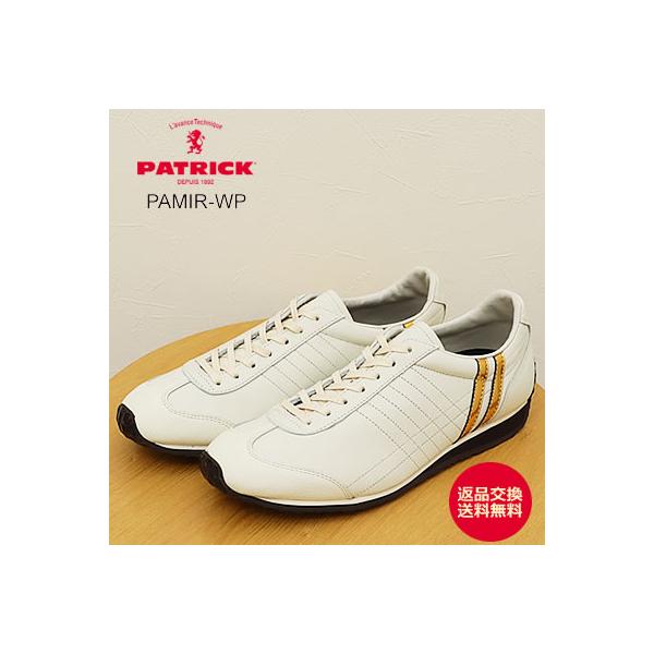 PATRICK パトリック PAMIR-WP パミール・ウォータープルーフ WH/GD ホワイト/ゴールド 靴 スニーカー ビジネス カジュアル シューズ 防水 返品交換送料無料