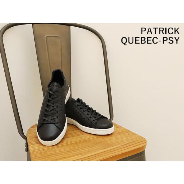 PATRICK パトリック  QUEBEC-PSY ケベック・ペーズリー BLK ブラック PAISLEY ペイズリー 靴 スニーカー シューズ 日本製 返品交換送料無料 PATRICK パトリック QUEBEC-PSY ケベック・ペーズリー BLK ブラック