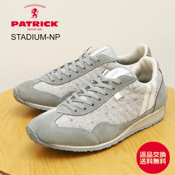 返品交換送料無料 PATRICK  パトリック STADIUM-NP スタジアム・ネップ GRY グレー