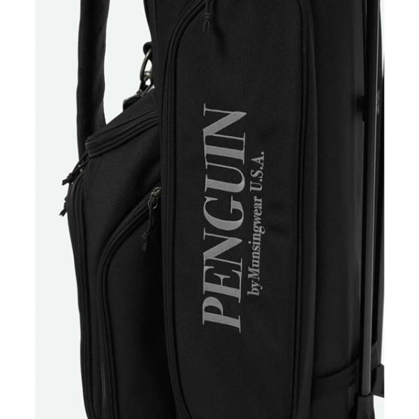 即納Penguin by Munsingwear ペンギン バイ マンシングウェア CADDIE BAG キャディバッグ  BLACK ブラック メンズ レディース ゴルフ 軽量 スタンド式正規取扱店 即納Penguin by Munsingwear ペンギン バイ マンシングウェア CADDIE