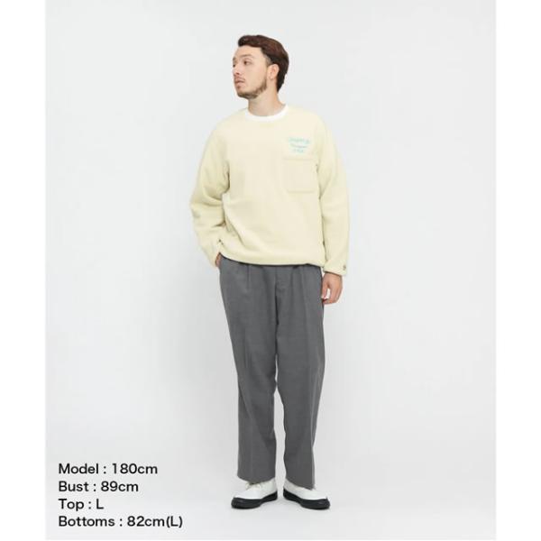 即納Penguin by Munsingwear ペンギン バイ マンシングウェア FLEECE CREW NECK PULLOVER フリース クルーネック プルオーバー WHITE BLACK 正規取扱店_1