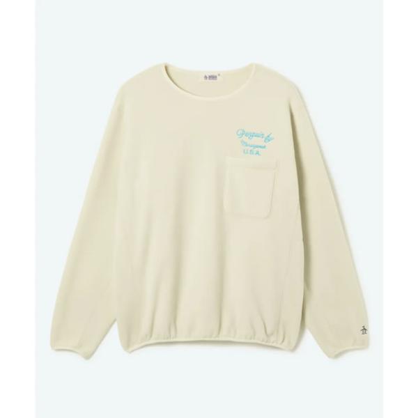 即納Penguin by Munsingwear ペンギン バイ マンシングウェア FLEECE CREW NECK PULLOVER フリース クルーネック プルオーバー WHITE BLACK 正規取扱店_3