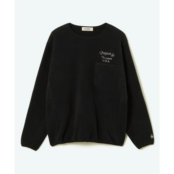 即納Penguin by Munsingwear ペンギン バイ マンシングウェア FLEECE CREW NECK PULLOVER フリース クルーネック プルオーバー WHITE BLACK 正規取扱店_4