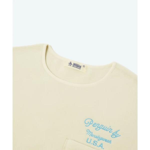即納Penguin by Munsingwear ペンギン バイ マンシングウェア FLEECE CREW NECK PULLOVER フリース クルーネック プルオーバー WHITE BLACK 正規取扱店_6