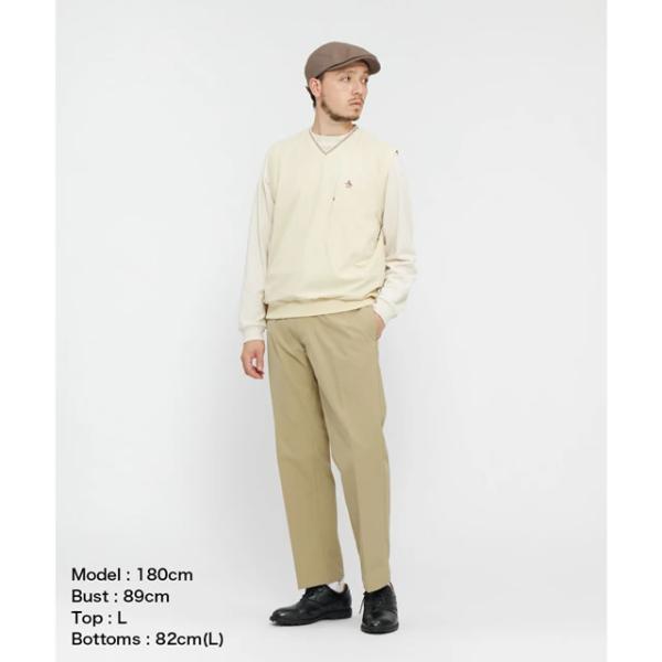 即納Penguin by Munsingwear ペンギン バイ マンシングウェア UTILITY NYLON RIPSTOP VEST ナイロン リップストップ ベスト BEIGE BLACK 正規取扱店_1