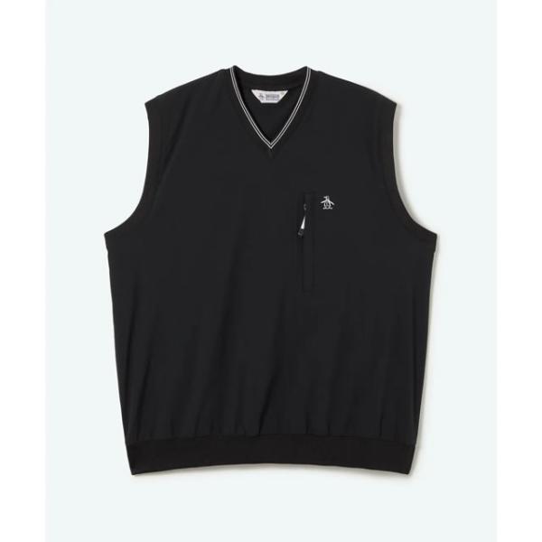 即納Penguin by Munsingwear ペンギン バイ マンシングウェア UTILITY NYLON RIPSTOP VEST ナイロン リップストップ ベスト BEIGE BLACK 正規取扱店_4