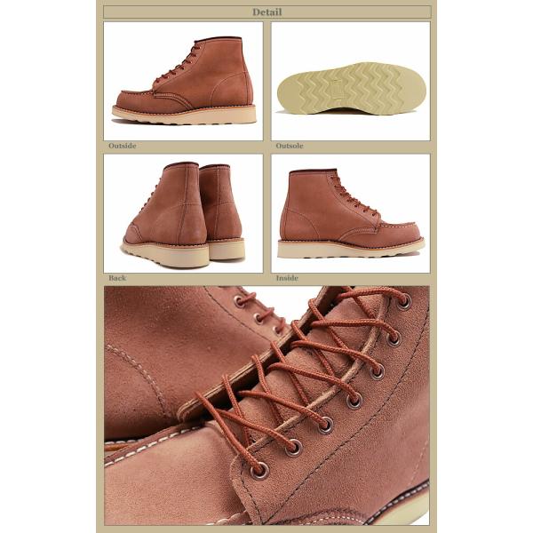 RED WING レッドウィング 3319 WOMEN'S  6" Classic Moc ウィメンズ 6インチ クラシックモック ダスティローズ"アビリーン"  スエード 返品交換送料無料