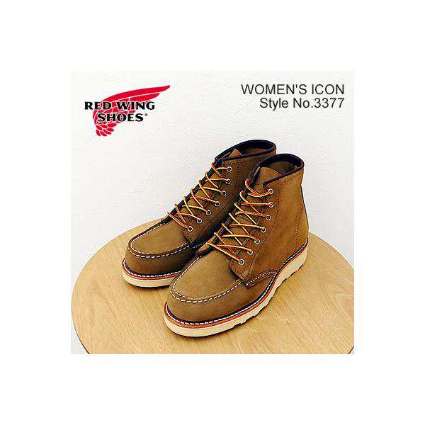 RED WING レッドウィング 3377 WOMEN'S  6" Classic Moc ウィメンズ 6インチ クラシックモック  オリーブ"モハベ" ラフアウト スエード 返品交換送料無料の通販は