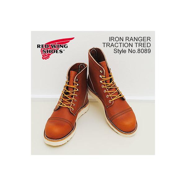 RED WING レッドウィング Style No.8089 IRON RANGER TRACTION TRED アイアン レンジャー トラクショントレッド ORO LEGACY オロ レガシ