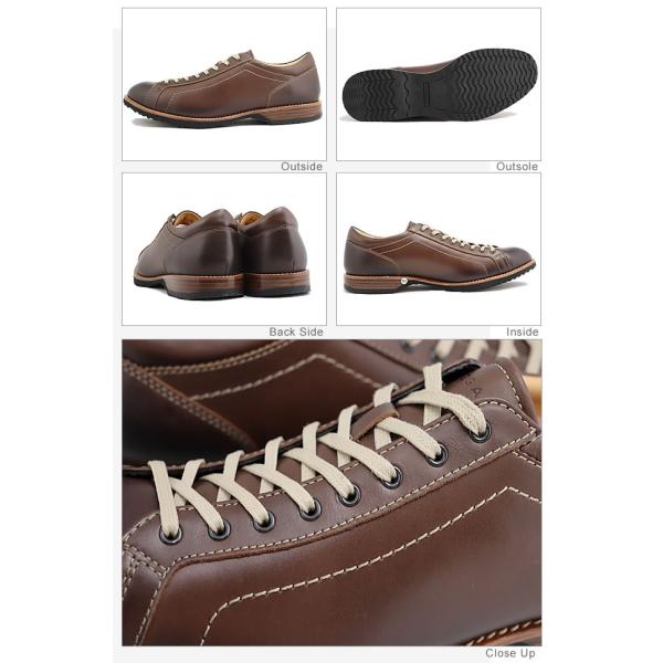 REGAL リーガル レースアップレザースニーカー 60ELBA BROWN ブラウン