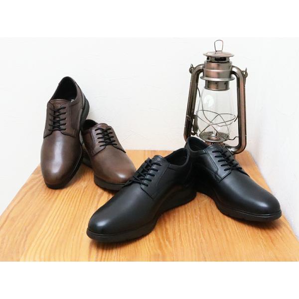 REGAL リーガル レースアップレザー ドレススニーカー プレーントゥ 70FLV2 DARK BROWN ダークブラウン