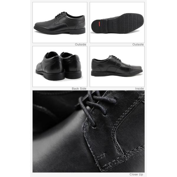 ROCKPORT ロックポート TAYLOR WP PLAIN TOE テイラー ウォータープルーフ プレーン トゥ ブラック ビジネスシューズ 防水機能 カウレザー返品交換送料無料_5