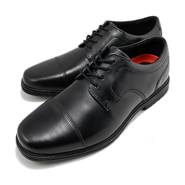 ROCKPORT ロックポート TAYLOR WP CAP TOE テイラー ウォータープルーフ キャップトゥ ブラック ビジネス ストレートチップ 防水 カウレザー返品交換送料無料_3