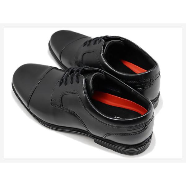 ROCKPORT ロックポート TAYLOR WP CAP TOE テイラー ウォータープルーフ キャップトゥ ブラック ビジネス ストレートチップ 防水 カウレザー返品交換送料無料_4