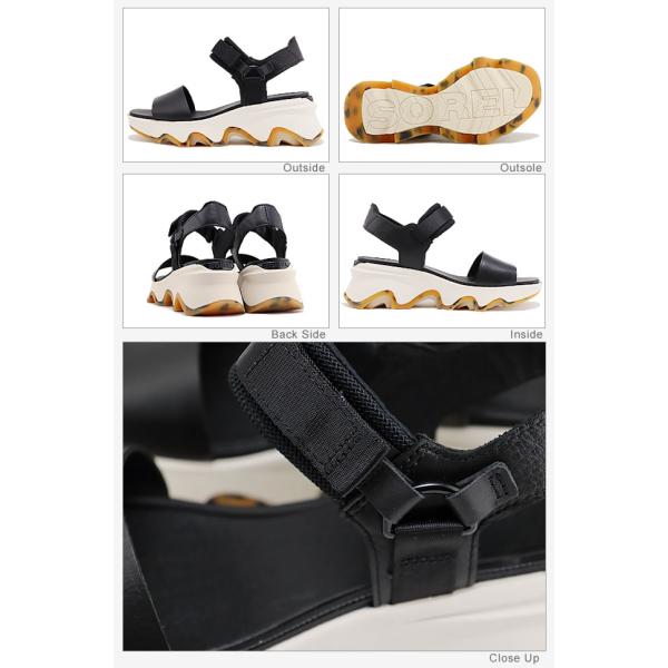 SOREL ソレル レディース KINETIC IMPACT Y-STRAP HIGH SANDAL キネティック インパクト ワイストラップ ハイ サンダル ブラック, チョーク 返品交換送料無料_5