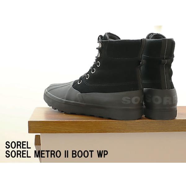 SOREL ソレル SOREL METRO II BOOT WP ソレル メトロ2 ブーツウォータープルーフ Black, Jet ブラック,ジェット CHEYANNE シャイアン_1
