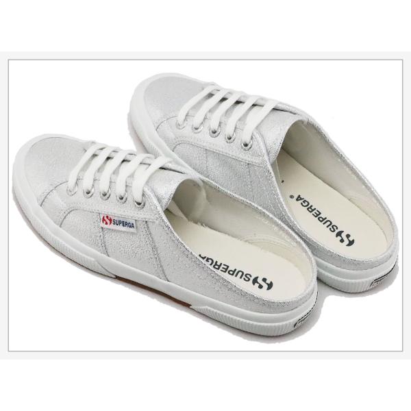 スペルガ ミュール 2402-LAMEW(JP) 定番 S111ZWW グレーシルバー 25.0 cm | [スペルガ] スニーカー ミュール レディース 2402-LAME W