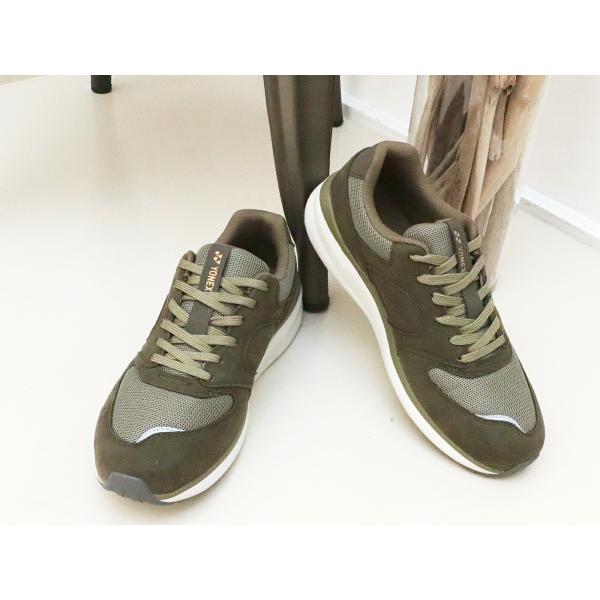 返品交換送料無料YONEX ヨネックス  ワイワイチェンジオーバー パワークッション 123 カーキ 3.5E コンフォート ウォーキング カジュアル 靴  スニーカー レトロ