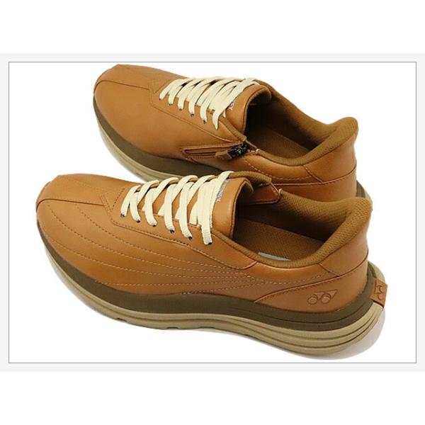 YONEX ヨネックス  パワークッション メンズ M128 ライトブラウン 3.5E  コンフォート ウォーキング 靴  スニーカー シューズ 撥水 幅広 返品交換送料無料