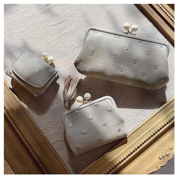 長財布 がま口 レディース perche ペルケ ブランド 本革 ウォレット 小銭入れ カード入れ おしゃれ 大容量 ジェムストーン シープ 羊革 ポイント消化 正規販売店 ペルケ がま口 財布 perche レディース 長財布