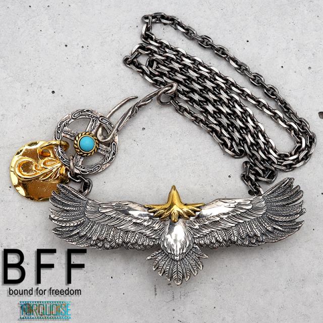 シルバー925 王道 特大イーグルネックレス イーグルメタル 太角