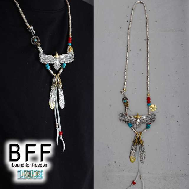 white hearts ＆ silver925 eagle ネックレス ネックレス