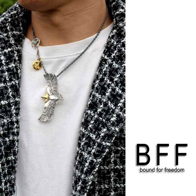 BFF ブランド イーグルネックレス シルバー925 フェザー 羽根