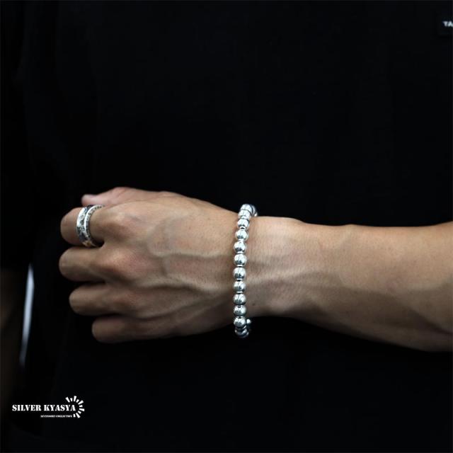 メンズ ブレスレット 2点おまとめ　シルバー 925 ボールリンク Amazon | [silver KYASYA]シルバー925 ボールチェーン