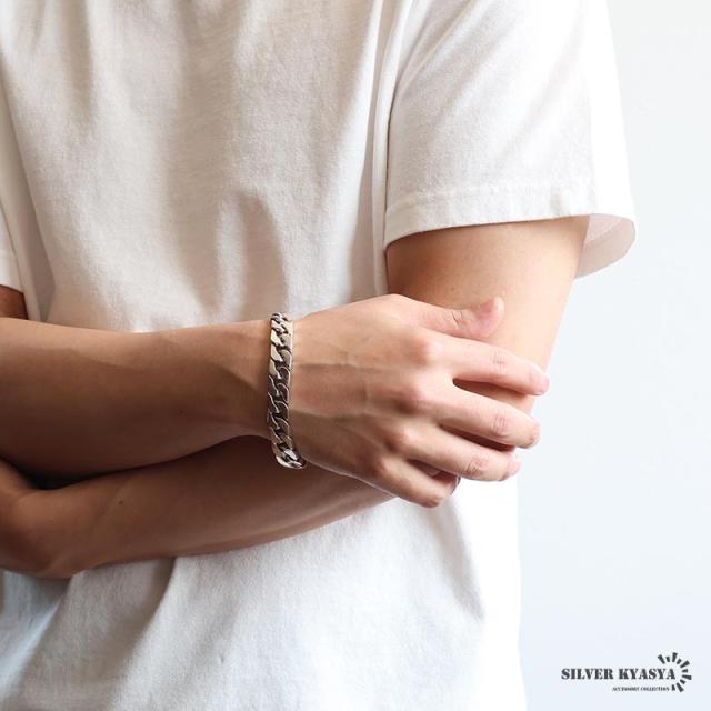 シルバー925 喜平ブレスレット メンズ チェーンブレスレット シルバー
