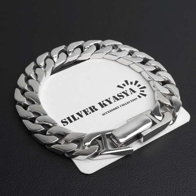 シルバー925 喜平ブレスレット メンズ チェーンブレスレット シルバー