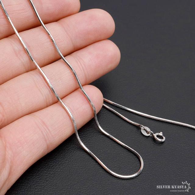 シルバー チェーン ネックレス Glitter 55cm 19mm Necklace & Bracelet