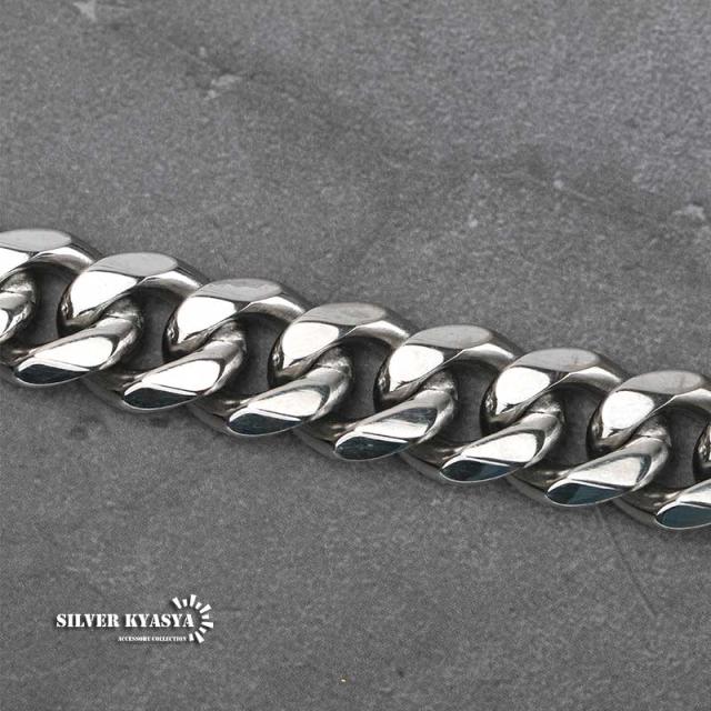 マイアミ　キューバン 方型幅15ミリ喜平ネックレス 20