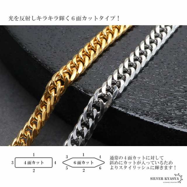 幅3mm ステンレス ダブル喜平チェーンネックレス 6面カット 18k GP IPメッキ ゴールド マイアミキューバンリンク ネックレスチェーン  男の通販はau PAY マーケット - SILVER KYASYA au PAY マーケット店 | au PAY マーケット－通販サイト