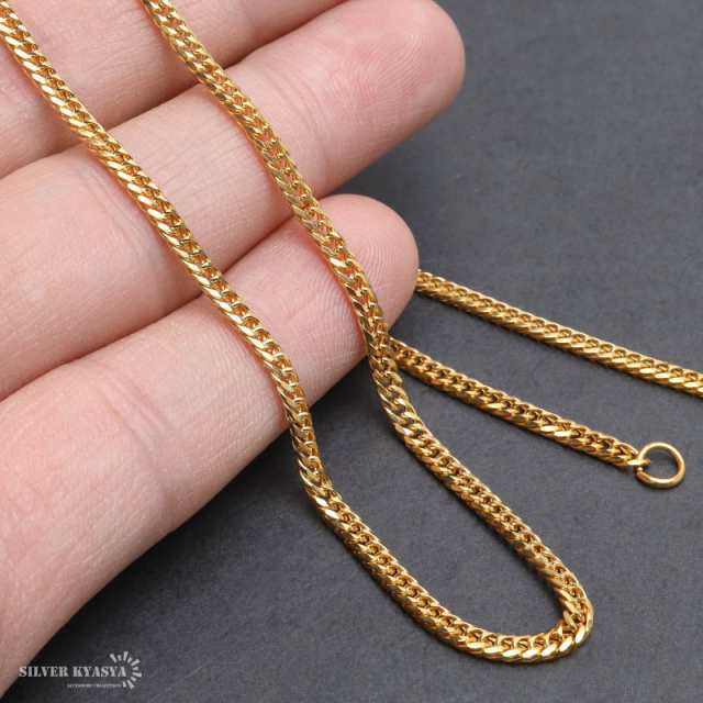 幅3mm ステンレス ダブル喜平チェーンネックレス 6面カット 18k GP IPメッキ ゴールド マイアミキューバンリンク ネックレスチェーン  男の通販はau PAY マーケット - SILVER KYASYA au PAY マーケット店 | au PAY マーケット－通販サイト