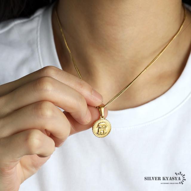 イタリア 弱々しかっ バイメタル コイン REPVBBLICA 女神 ネックレス 美品