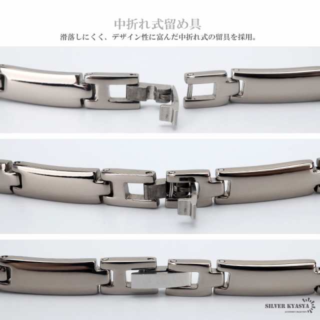 純チタン製 磁気ネックレス シルバー Titanium スポーツ チタン