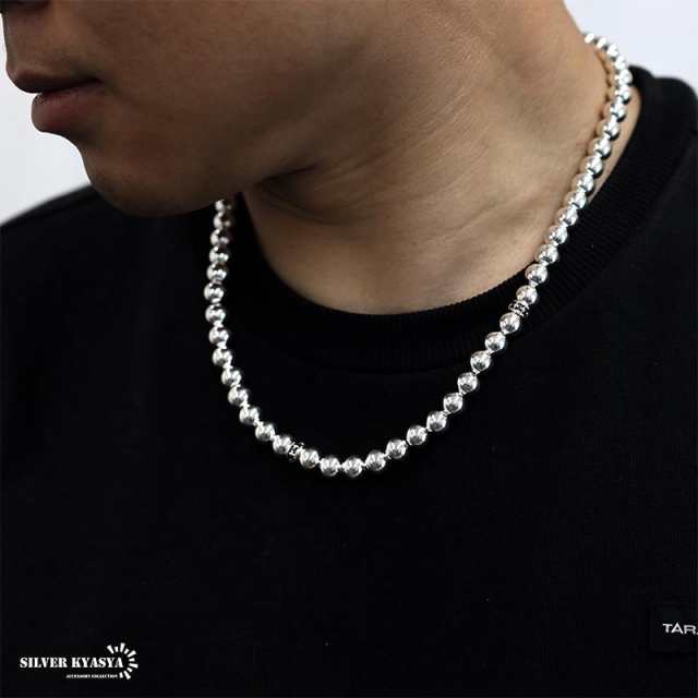 シルバー925 ボールチェーンネックレス 太め 太幅 8mm ボールネックレス 銀 メンズネックレス 925 ball chain  50cmの通販はau PAY マーケット - SILVER KYASYA au PAY マーケット店 | au PAY マーケット－通販サイト