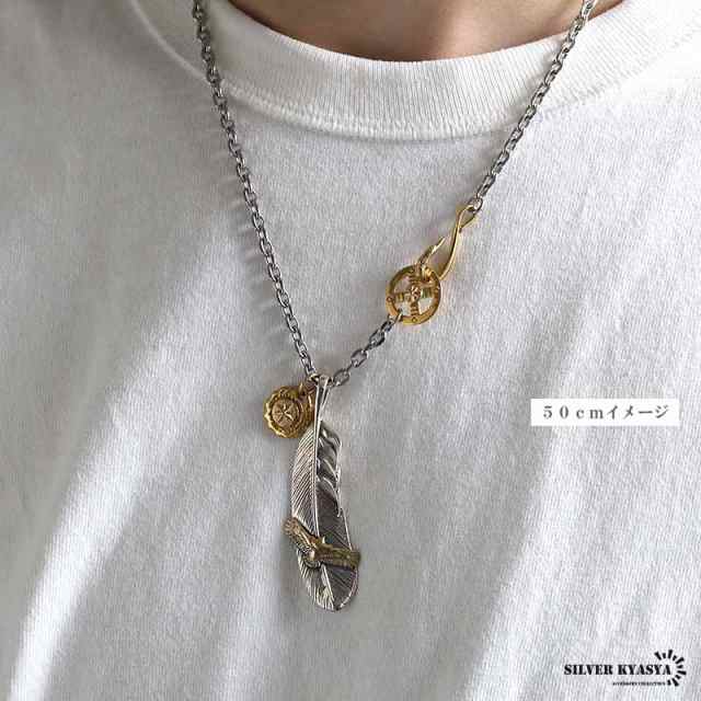 シルバー925 フェザーネックレス インディアンジュエリー