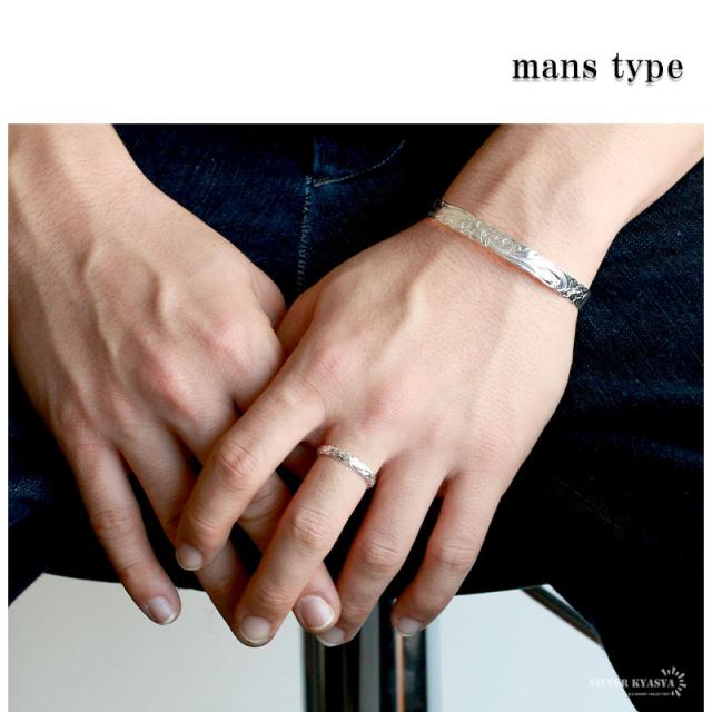 ハワイアンジュエリー リング シルバーリング ペアリング カップル 指輪 シルバー925 S925 プルメリア マイレ hawaii 甲丸 ピンキーリング 2個セット 刻印 手彫り 専用BOX付属の通販は