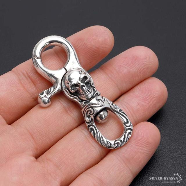 シルバー925 キーチェーン クリップ シルバーキーホルダー