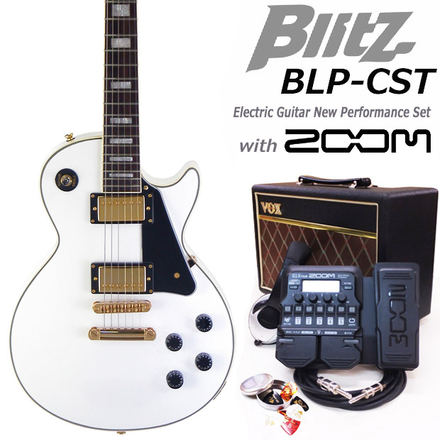エレキギター初心者 Blitz BLP-CST/WH 入門セット18点【エレキギター初心者】の通販は 43,875円