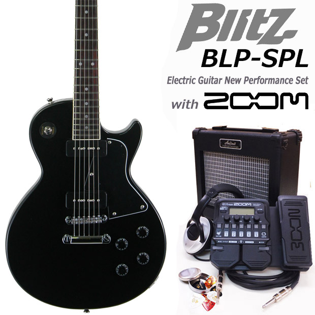 エレキギター初心者 Blitz BLP-SPL/BK入門セット18点【エレキギター初心者】の通販は