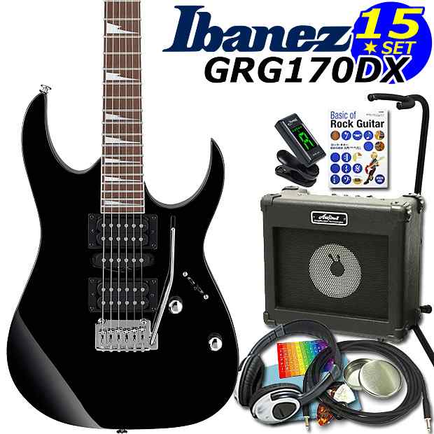 エレキギター初心者 Gio Ibanez アイバニーズGRG170DX BKN 入門セット15点【エレキギター初心者】の通販はau PAY マーケット  - Ebi Sound - 楽器・音響機器