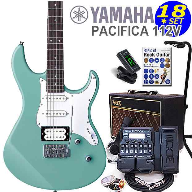 エレキギター初心者入門 YAMAHA ヤマハ PACIFICA 112V/SOB 18点セット【エレキ ギター初心者】