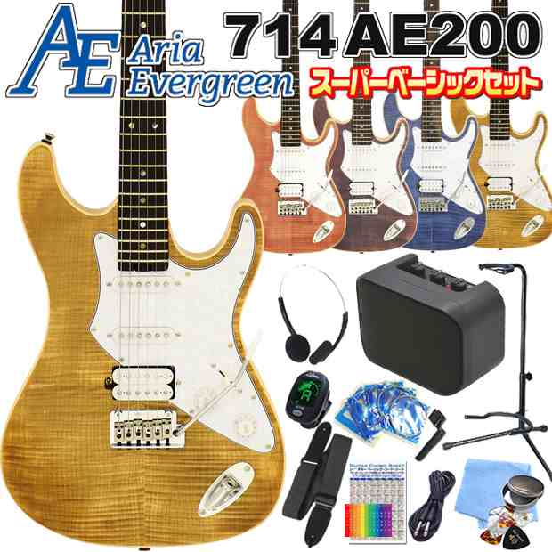 エレキギター 初心者セット 入門セット AriaProII 714 AE200 アリア ...