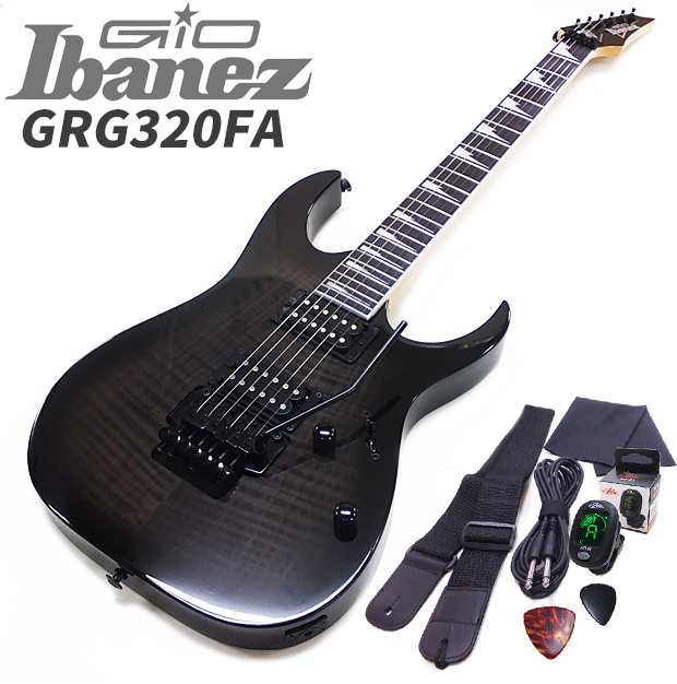 Gio Ibanez GRG320FA TKS アイバニーズ エレキギター アクセサリーセット【初心者】【入門】