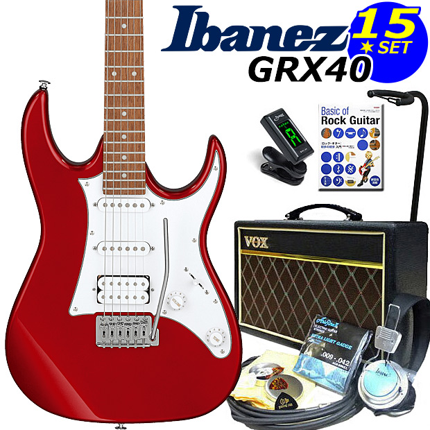 Ibanez アイバニーズ GRX40 CA VOXアンプ付き入門15点セット【エレキギター初心者】の通販は 28,925円