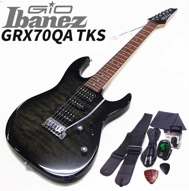 Ibanez GIO GRX70QA-TKS エレキギター 初心者セット